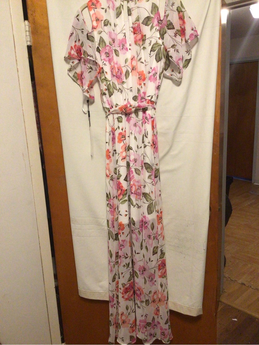 Calvin Klein floral ,boho ,whimsical,modest midi dress SZ 8 NWT - Picture 6 of 14